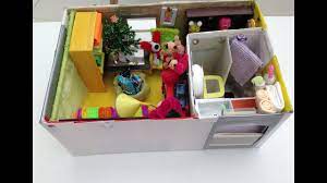 Diy Miniature House In A Shoe Box - Youtube