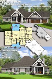 Let's explore how each of these 3 bedroom homes reflect the craftsman design, and we'll link you to lots of photos, too. Plan 69678am Three Bedroom Craftsman Home Plan With Expanded Garage Craftsman House Plans Craftsman House Ranch House Plans