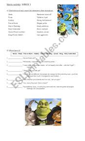 Shrek, fiona and donkey set off to far, far away to meet fiona's mother and father. Movie Activity Shrek 2 Esl Worksheet By Marah78