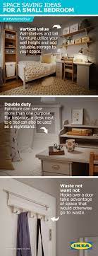 Space Savings Ideas For A Small Bedroom From The Ikea Home Tour Squad Don T Let Any Space Go To W Small Room Ikea Small Space Bedroom Bedroom Organization Diy