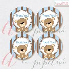 Printable thank you tags are an easy way to make a gift or favor a little more special. Thank You Favor Tags Bear Tags Teddy Bear Tag Printable Bear Tag Bear Diy Thank You Tags Bear Babyshower Instant Download Baby Shower Labels Baby Bear Baby Shower Baby Shower Tags