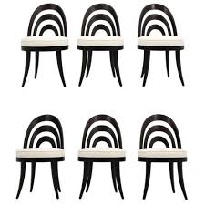 Set Of Six Harvey Probber Dining Chairs On Antique Row West Palm Beach Florida Round Back Dining Chairs Antique Dining Room Chairs Dining Chairs