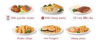 Kids Korner Kid S Menu Swiss Chalet Cheesy Pasta Kids Menu Mini Burgers
