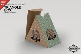 One opened and the other one closed. Triangle Food Box Packaging Mockup Food Box Packaging Packaging Mockup Free Packaging Mockup