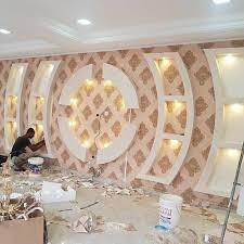 Gypsum Board Tv Wall Unit Design Gypsum Decorating Ideas Lcd Tv Wall Design Tv Cabinet In 2021 Tv Wall Design Tv Wall Unit Wall Tv Unit Design