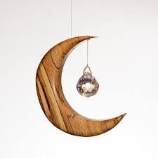Wooden Moon Suncatcher Wood Moon Suncatchers Craft Supplies Usa