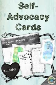 Printable Editable Self Advocacy Cards For Middle School And High School Students Develop Meta Cognition Self Advocacy Social Emotional Learning Advocacy