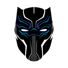 Black panther face mask, superhero face mask, with pocket filter, washable mask, reusable, kids face mask. Black Panther Mask Png Dengan
