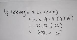 Contoh soal 1 berapakah volume tabung yang memiliki diameter 40 cm dan tingginya 56 cm. Diketahui Diameter Sebuah Tabung 8cm Jika Tinggi Nya 16 Cm Tentukan Luas Permukaan Tabung Brainly Co Id