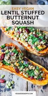 Stuffed Butternut Squash Vegan Recipe In 2020 Christmas Recipes Easy Butternut Squash Vegan Vegan Christmas Recipes