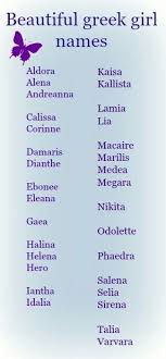 Beautiful Unusual Greek Girl Names For Writing Naming Characters And Babys Of Course Babynames Greek Greek Girl Names Greek Names Names With Meaning