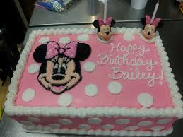 Square Simple Birthday Cake For 3 Year Old Boy Minnie Mouse Birthday Cakes Minnie Mouse Birthday Cakes Birthday Sheet Cakes Minnie Mouse Cake