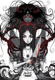 Alice Asylum Chaos Alice Art Print Dark Alice In Wonderland Alice Madness Returns Alice Liddell