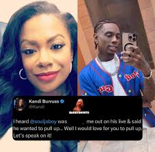 KandiBurruss responds to #SouljaBoy rant: "You said pull up? Then pull up.  Let's speak