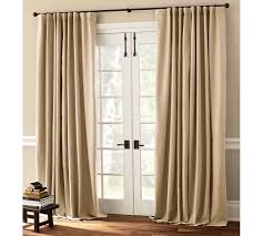 A detailed tutorial for sewing diy french door curtains from purchased panels. French Door Curtains Window Treatments Belezaa Decorations From French Door Curtains Decor Pictures