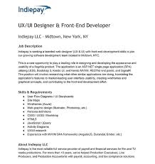 Nature/purpose of the job role: The Ui Designer Job Description And A Sample Template To Use