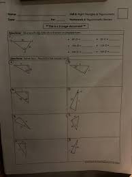 Right triangles & trigonometry homework 7: Nome Unit 8 Right Triangles Trigonometry Homework Chegg Com