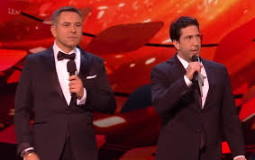 Ensemble members kevin douglas and david schwimmer discuss plantation! Nta Viewers Left Baffled As David Schwimmer Walks Out To Giggs Track London Evening Standard Evening Standard