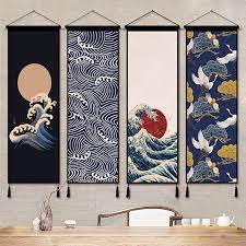 Lowest prices for your favorite products! Buy Online Japan Ukiyoe Hanging Scroll Painting Canvas Posters And Prints Wall Art Wall Pictures For Living Room Home Decor Paintings Alitools