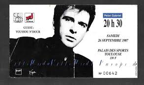 PETER GABRIEL : billet concert ticket stub BELGIQUE Bruxelles 03/05/2003  Genesis EUR 19,99