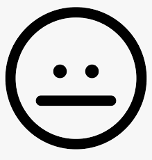In its unicode name of white frowning face, white does not refer to skin tone or ethnicity, although samsung's early designs colored the face white. Straight Face Straight Face Black N White Hd Png Download Kindpng