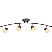 Katarina 37 Oil Rubbed Bronze 4 Light 3 000k 1 134 Lumen Led Dimmable Ceiling Track Light At Menards Led Track Lighting Track Lighting Oil Rubbed Bronze