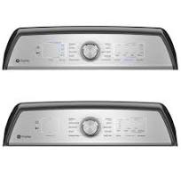 GE Profile 5.0 Cu. Ft. Washer & 7.4 Cu. Ft. Electric Dryer in Diamond Gray