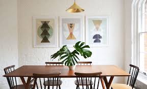 Mid Century Dining Table And Graphic Prints Flat15 West Elm Midcentury Modern Dining Table Mcm Dining Table Mid Century Dining Table