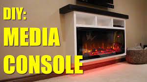 The day and night might be so cold, so family are getting together in living room enjoying time together. How To Build A Electric Fireplace Media Console Youtube