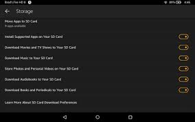 Select a storage option and tap next. How To Use An Sd Card With Amazon S Fire Tablets Liliputing
