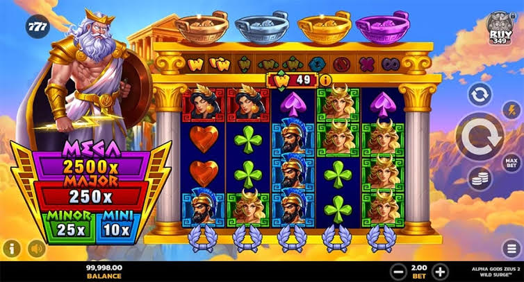 Alpha Gods Zeus 2 Wild Surge (Pearfiction) Slot Review & Demo
