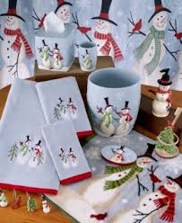 Avanti Tall Snowman Bath Collection Reviews Bathroom Accessories Bed Bath Macy S In 2021 Christmas Bathroom Christmas Bathroom Decor Embroidered Towels