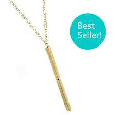 1928 Boutique 1960s Vintage Inspired Gold Tone Pen Necklace Liked On Polyvore Vintage Jewelry 1928 Jewelry 1960s Vintage
