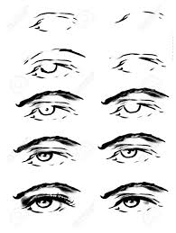Manga drawing art reference drawings drawing tutorial art tutorials drawing base anime drawings character design drawing techniques. Tutorial Of Drawing A Human Eye Eye In Anime Style Female Eyelashes Lizenzfreie Fotos Bilder Und Stock Fotografie Image 147593613