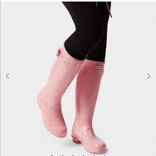 Light Pink Hunter Rain Boots Cheap Online