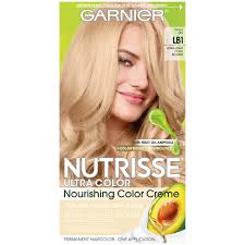 I changed my hair colour to a blonde colour. Garnier Nutrisse Ultra Color Nourishing Hair Color Creme Lb1 Ultra Light Cool Blonde 1 Kit Walmart Com Walmart Com