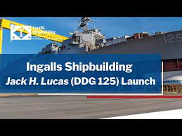 The first flight iii ship, ddg 125, started fabrication may 07, 2018 and the keel was ceremonially laid down at huntington ingalls industries, ingalls shipbuilding november 07, 2019. Launch Of Jack H Lucas Ddg 125 Ingalls Shipbuilding Youtube
