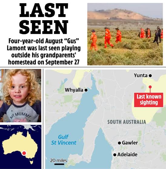 Mystery deepens over missing Gus, 4, who vanished in Aus outback as cops reveal shock twist & chilling theory emerges