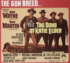 Unfairly given harsh treatment upon its release by the critics and beset with behind the scenes problems, the sons of katie elder actually holds up rather well in this day and age. The Sons Of Katie Elder 1965 John Wayne Dean Martin Martha Hyer Earl Holliman Michael Anderson Jr Jeremy Sl John Wayne Dean Martin Earl Holliman