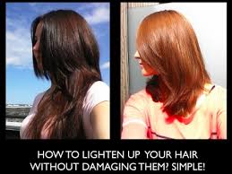 If you'd like to get lighter hair without a trip to the salon, step away from the bleach. How To Lighten Hair Without Damaging From Henna Dark Brown To Red Youtube