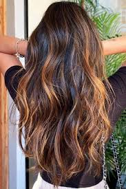 60 hairstyles featuring dark brown hair with highlights via therighthairstyles.com. Caramel Highlights Copper Brown Hair Color Highlights Novocom Top