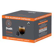 Importers international variety comes in practical sleeves and includes four arabica mountain grown coffee blends, strong twelves to medium ten roasted by hand with enticing cupping notes. Dualit Aluminium Coffee Capsules Intense 120pk Costco Uk