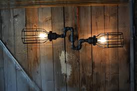 I chose the smallest diameter available to make the light fixture as light as possible. Wall Sconce Artindustrial Lighting Pipe Cages Steampunk Etsy