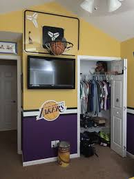 Lakers Room Tap The Link Now For More Information On Unlimited Roadside Assistance For Less Than Basketball Room Basketball Themed Bedroom Basketball Bedroom
