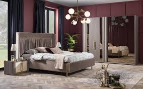 Wohnideen für schlafzimmer mit klassischem design Weltew Schlafzimmer Set Florya 5 Teilig Gold Creme Moebel Lux De