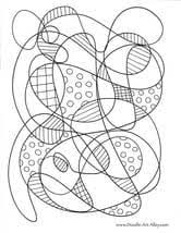 Some of them are pure abstract drawing, but some others are more of mandala arts. Free Coloring Pages Doodle Art Alley