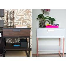 Bedside tables are unsung heroes of the night, keeping your books, alarm clock and glass of water within reach. Pin By Maggie Hatch On Bedroom Spaces Nightstand Decor Ikea Diy Furniture Hacks