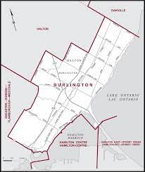 City Of Burlington Map Burlington | Maps Corner | Elections Canada Online