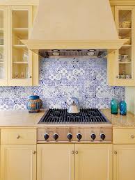 From cool azure to rich midnight, a blue kitchen will really make a statement in your home. Mediterranean Style Blue Kitchen Backsplash Tile Glass Mosaic Backsplash Kitchen Blue Backsplash Kitchen Mosaic Tile Backsplash Kitchen