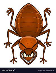 Cartoon bedbug Royalty Free Vector Image - VectorStock